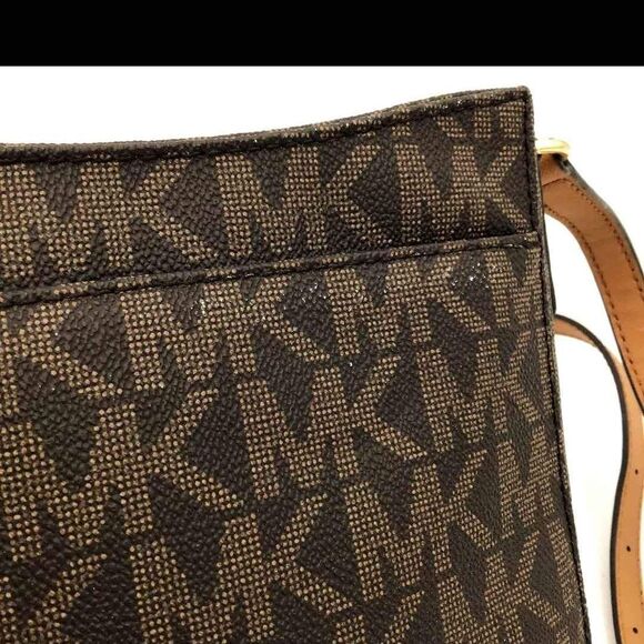 NEW Michael Kors MK Designer Hamilton Traveler Brown Crossbody Bag Purse Handbag - Picture 5 of 10